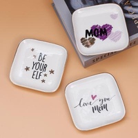 Jewelry Tray Customized INS Nordic Decorative Ceramic Jewelry Square Fruit Pastry Dish