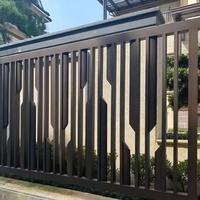 Aluminum art guardrail New Chinese-style courtyard fence Aluminum alloy modern villa balcony railing