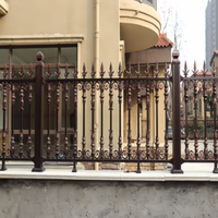 European wall privacy grille grid railing aluminum art guardrail aluminum alloy balcony outdoor