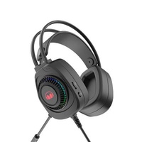 Headphone MONSTER Wired Earphone Gamer Headphones 5.50mm Polymer Membrane Polymer Membrane Unit RGB Gaming Headset