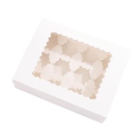 Recycled Materials Cupcake Boxes With Inserts And Window Socket 12 Cupcakes Kraft Bakery Cake Boxes Pastry For Cookie