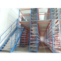 Steel Mezzanine Storage Warehouse Industrial Steel Heavy Duty Loft Platform Multi-Tier Mezzanine Racks