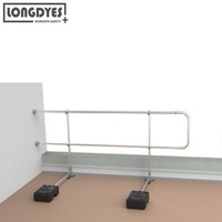Roof edge freestanding guardrail mobile fall arrest systems