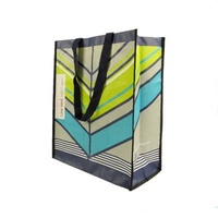 China Manufacturer Handled Custom Printed Shopping Bopp Laminated Recycled PP Woven Bag