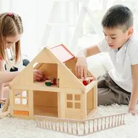 House Handrail Dollhouse Miniature Decors Role-play Props Furniture Toys Kids