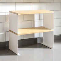 Spice racks China wholesale durable stackable metal and wood kitchen storage shelf spice
