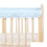 Bed Rails Cotton Crib Around Cushion Cot Protector Born Bedding Guard Wrap Couch Guardrail Kids Room Decoration 230914 Drop Delivery Otdcp