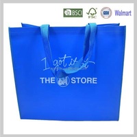 Hot sale handled bag pp non woven bopp bag with bopp layer for shopping and promotion
