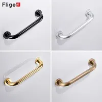 Fliger Bathtub Arm Safety Support Handle Bath Shower Grab Tub Bar Wall Mount Handle Grip Toilet Bathtub Handrail Space Aluminum