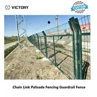 Chain Link Palisade Fencing Guardrail Fence