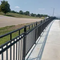 RSs-cb050 OEM Ramps stairs Bridges landscape steel guardrail