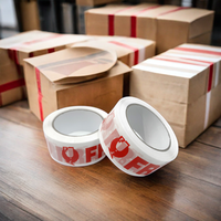 Flash Sale 1USD 10Roll 50cm X 80m Stock FRAGIL Warning BOPP Packaging Tape Security Sticker with Warranty Sticker