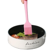 2020 Sustainable Ins Style Food Grade Silicone Basting Brush Heat Resistant Brushes Spread Oil Butter Sauce BBQ Grill Baking Pastry Brush