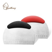 Disposable Stainless Steel Dough and Pastry Scraper Cutter with Non-Slip Handle, Pizza Cutter - Pastry Bread Cleaver