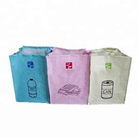 Recyclable Disposable Garbage Bags , Office Combined Bopp Lamination PP Woven Garbage Bag