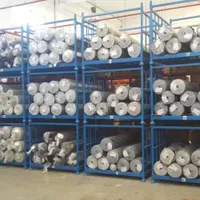 Heavy Duty Detachable Metal Fabric Roll Racking System Stacking Pallet Storage Racks