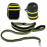 Wholesale 4Pcs/Set Reflex Pet Dog Reflex Belt Adjustable Viable Adjustable Handrails Traction Free Dog Leash With Bag