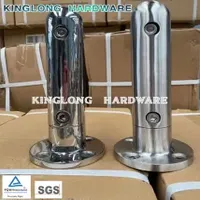 Stainless Steel Pool Clamp Stair Base Balcony Post Stair Accessories Stair Glass Clamp Handrail Fixing Clamp