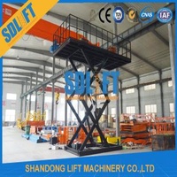 1100mm Guardrail 5m/Min Hydraulic Scissor Car Lift
