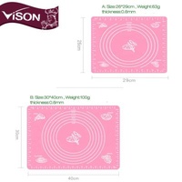 Amazon 2020/ebay Hot Selling Disposable High Temperature Glas Fiber Silicone Pastry Mat For Sticks Pastry Rolling Baking Mat