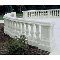 SHIHUI Wholesale Customized Chinese White Color Decorative Outdoor Marble Balusters Handrail Stairs for Garden