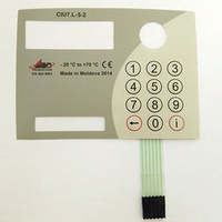 Custom Embossing Membrane Switch Keyboard with Transparent Window