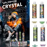 Vapme Crystal 7000 Puffs Zbood Factory I Play 50mg Nicotine Pastry Dual Mesh V8000 Spinner Disposal Vapes Disposable Vape