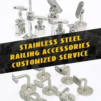 Precision Custom Stainless Steel Handrail Support Stair Railing Parts Hotel/Hospital/Villa Handrail Bracket for Fixing Rail Pipe