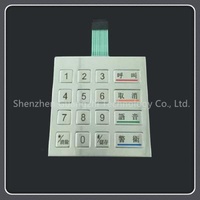 Laser Engraved Metal Numeric Keypad Watertight With Ultra Thin Membrane