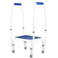 Safe Luxury Double Step Stool / Adjustable (Height) Adjustable Step Stool With Double Handle / Handrail
