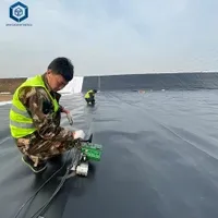 Thickness 1.5mm 60mil HDPE Anti-Seepage Smooth Geomembrane Waterproofing PVC Membrane Price
