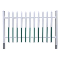 Easily Assembled Factory Wall Guardrail Kindergarten PVC Guardrail PVC Community Isolation Barrier Plastic Steel Municipal Yard Barrier