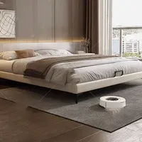 Nordic Bedroom Bed King Size Luxury Guardrails Multifunctional Bed Platform Safety Safety Camas De Dormitorio Home Furniture