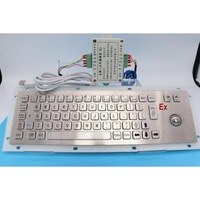 Numeric Keypad Compact 67 Key Explosion Proof Keyboard With Explosion Proof Certificate, 25mm Trackball And Guardrail