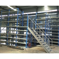 Heavy-Duty Adjustable Multi-Level Steel Mezzanine Floor Racking System Metal Storage Rack for Stacking Racks & Shelves