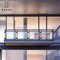Outdoor Material Balcony Stainless Glass Railing Stair Handrail