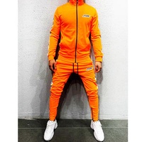 Orange Button up Gymwear Set Streetwear Jogger Set Tracksuit All Colors Wholesale Price Outfits