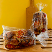 Customized Food Grade Microwave Perforated Bread Clear Packings Bopp Bag For Food With Logo