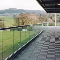 Decoration Banister Glass Stair Handrail Fittings Stainless Steel Handrail