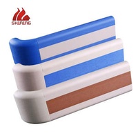 Wall Mounted Hand RailStaircase Handrail Design Wood Color Hospital Interior Stairs Handrail