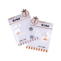 Recyclable BOPP / CPP Customized Clear Zipper Pouch Special Shape Snacks Plastic Candy Bag