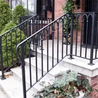 Manufacturer Customized Power Coated Aluminum Iron Balcony Metal Stair Handrail