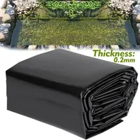 0.2mm Thickness Pond Liner for Small Pool Streams Fountains Garden Waterfall Black HDPE Fish Pond Liner Film Waterproof Membrane