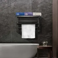 Wall Mounted Electric Heated Electric Towel Rail Bathroom Accessories Stainless Steel Towel Racks