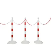 High Quality Removable 85cm PE Plastic Reflective Isolation Guardrail
