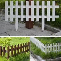 2021 Garden Fencing Trellis Antiseptic Wooden Fence Solid wood Guardrail Courtyard greening Wedding Garden Flower beds decorations 60x35x20c
