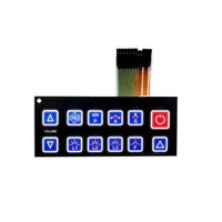 Factory sales Custom control production membrane keypad LED Tactile custom rgb led switches