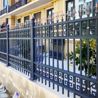 Aluminum railing handrail custom Chinese wood grain aluminum art aluminum alloy balcony