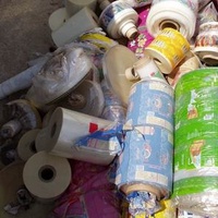 BOPP (PP) PLASTIC FILM (MIX COLOR) BALES and ROLLS SCRAP WASTE\ for RECYCLING.