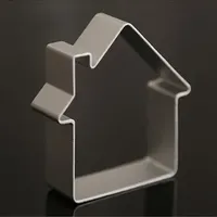 Wholesale- House Shaped Aluminium Mold Sugarcraft Cake Decorating Cookies Baking Pastry Cutter Mould Tool baking tools for cakes